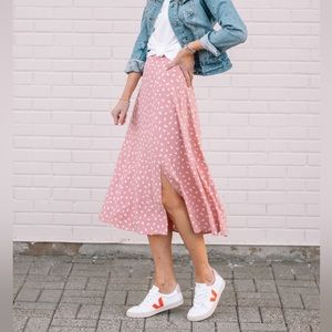 Loft A Line MIDI Skirt